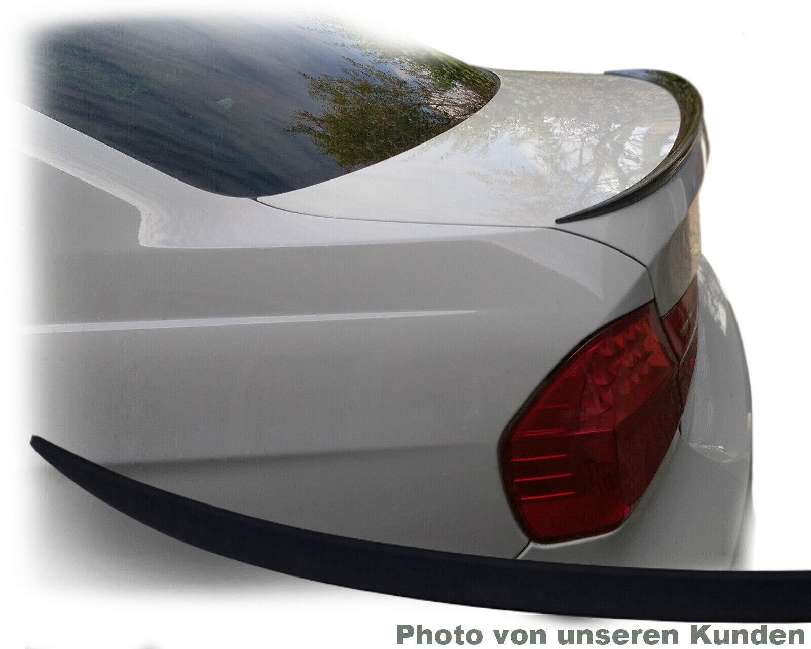 Heckspoiler passend für BMW E90 3er, Heckflügel, Spoilerlippe für Auto  Tuning, ABS Kunststoff - .de